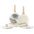 Ceramic Nonstick Frying Pan Skillet Set with Lid, 3 Piece Ceramic Pans for Cooking Non Toxic
