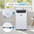BLACK+DECKER Smart Portable Air Conditioner, 14,000 BTU for Rooms up to 700 Sq. Ft., Smart Portable AC with Follow Me Remote