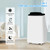 3-IN-1 Quiet Portable AC Unit Cools Up to 700 Sq.Ft with Remote Control, Smart/Sleep Mode, Auto Swing, 24H Timer & Installation Kits for Large Room