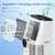 3-IN-1 Quiet Portable AC Unit Cools Up to 700 Sq.Ft with Remote Control, Smart/Sleep Mode, Auto Swing, 24H Timer & Installation Kits for Large Room