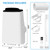 14,000 BTU Portable Air Conditioner Cools Up to 750 Sq.Ft, 3-IN-1 Quiet Portable AC Unit with Remote Control & Installation Kits for Large Room