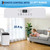 Takywep 14,000 BTU Dual Hose Portable Air Conditioner with Heat Pump, Inverter AC Unit with Cooling & Heating, Ultra Quiet 42dB, Energy Saving, 3-in-1