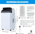 2PCS 14000 BTU Portable Air Conditioner, Cools Up to 750 Sq.ft, 3-in-1 Quiet AC Unit with Cooling Dehumidifier Fan, Remote Control