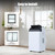 2PCS 14000 BTU Portable Air Conditioner, Cools Up to 750 Sq.ft, 3-in-1 Quiet AC Unit with Cooling Dehumidifier Fan, Remote Control