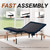 Patented Design King Adjustable Bed Frame with Wireless Remote, Head & Foot Incline, Quiet Motor, Zero Gravity & Anti-Snore