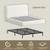 Queen Cloud Bed Frame with Headboard, Boucle Upholstered Low Platform Bed, Anti-Collision Soft Sponge Cushion, for Modern Bedrooms