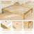 IOTXY Full Platform Bed Frame - Solid Wood 16-Inch Height Mattress Foundation Base with Densely Slats and Heavy-Duty Support Legs