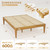 IOTXY Full Platform Bed Frame - Solid Wood 16-Inch Height Mattress Foundation Base with Densely Slats and Heavy-Duty Support Legs