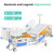 Premium 5 Function Full Electric ICU Hospital Bed with 4.7" Mattress for Home Use-17.7" - 29.5" Height Range-CPR One-Click Recovery-5" Casters