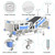 Premium 5 Function Full Electric ICU Hospital Bed with 4.7" Mattress for Home Use-17.7" - 29.5" Height Range-CPR One-Click Recovery-5" Casters