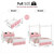 Keyluv Full Size Upholstered LED Canopy Bed Frame with Charging Station and Drawer, Button Tufted Crown Headboard with Storage Shelf