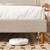 Mxhtcewz King Size Bed Frame, Linen Upholstered Platform with Wingback Headboard, Wooden Slats Support, No Box Spring Needed, Easy Assembly, Beige