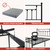 Golden Gate Beds Victorian Style Metal Platform Bed Frame with Antique Wrought Iron-Art Headboard and Footboard, Queen Size, Black Finish