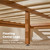 RECCI Japanese Joinery King Size Bed Frame, Mid-Century Modern Solid Bamboo Wood Platform Bed with Tall Headboard,