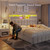 EnHomee Bed Frame King Size with Velvet Upholstered Headboard and Charging Station,No Box Spring Needed,Noise-Free,Easy Assembly,Modern,Beige