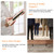 AMERLIFE King Size Bed Frame and Headboard, Solid Wooden Bed Frame King Size Platform Bed Frame Mid-Century Style