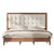 AMERLIFE King Size Bed Frame and Headboard, Solid Wooden Bed Frame King Size Platform Bed Frame Mid-Century Style