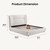 Queen Size Modern Upholstered Platform Bed with Wingback Headboard, Wooden Strong Slats Support, Noise-Free, No Box Spring Needed, Easy Assembly, Beige