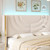 HITHOS King Upholstered LED Bed Frame with 2 Storage Drawers, Velvet Platform Bed with Wingback Headboard, Solid Wooden Slats Support