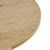 42” Round Coffee Table, Solid Rubberwood & Oak Veneer, Modern Wood Living Room Table with Plinth Base, Oak Finish