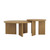 Nathan James Davis Round Wooden Coffee Table, Nesting Coffee Table Set for Living Room, Light Brown