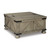 Aldwin Farmhouse Square Coffee Table with Lift Top for Storage, Grayish Brown