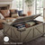 Aldwin Farmhouse Square Coffee Table with Lift Top for Storage, Grayish Brown
