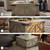 Aldwin Farmhouse Square Coffee Table with Lift Top for Storage, Grayish Brown