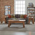 Living Room Table Set Include 48-Inch Coffee Table and 2 27-Inch End Tables with Sturdy Metal Accents and Storage Shelf