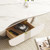 41.7" Modern Butterfly Coffee Table with Sintered Stone Top, Stainless Steel Base and MDF Cabinet, Contemporary Coffee Tables for Living Room Decor