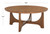 Sasha Wood Coffee Table - Medium Oak - Wood - Modern Round Design - Ideal for Living Room, Family Room