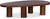 Meridian Furniture 291Brown-C Beekman Collection Art Deco Coffee Table with Solid Oak Wood, Brown Walnut Finish