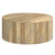 SIMPLIHOME Millbury Drum Coffee Table - 36 inch Wide Solid Mango Wood Round Living Room Table in Refined Natural