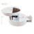 Merax 29.5" Lift-Top Round Coffee Table, with Hidden Storage & 1 Drawer, Marble and Wood Grain Dual-Tone Tabletop