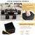 Merax Lift Top Coffee Table with 4 Storage Stools for Living Room