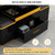 Merax Lift Top Coffee Table with 4 Storage Stools for Living Room