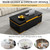 Merax Lift Top Coffee Table with 4 Storage Stools for Living Room