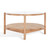 SAFAVIEH Couture Collection Karyna Natural Solid Wood Rattan/Glass Coffee Table