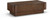 Meridian Furniture 99039Brown-C Oakmont Collection Art Deco Coffee Table with Rich Brown Finish