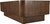 Meridian Furniture 99039Brown-C Oakmont Collection Art Deco Coffee Table with Rich Brown Finish