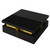 Merax 43.3" Modern Glossy Square Storage Coffee Table with 4 Drawers, Gold Accents, Functional Center Tables for Living Room