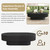 Merax Modern Oval Coffee Table with Sturdy Base, Wood Minimalist Fluted Center Tables for Living Room