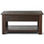 SIMPLIHOME Monroe Square Coffee Table - 38" Wide x 19" High Solid Acacia Wood Living Room Table in Distressed Charcoal Brown