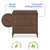 Delta Children Saint 4 Drawer Dresser with Changing Top and Interlocking Drawers, Teak Brown