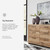 Hyanna Mid-Century Modern 6 Drawer Dresser, Light Brown & Beige