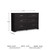 Belachime 6 Drawer Dresser, Fully Assembled Frame, Engineered Wood Construction, Storage for Bedroom, Dark Charcoal, 60" W