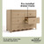 Storkcraft Casablanca 6 Drawer Dresser (Driftwood) – GREENGUARD Gold Certified, Sturdy Dresser for Nursery Bedroom with Spacious Storage