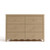 Storkcraft Casablanca 6 Drawer Dresser (Driftwood) – GREENGUARD Gold Certified, Sturdy Dresser for Nursery Bedroom with Spacious Storage