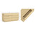 Modern 6 Drawer Dresser, 72" Wide Minimalist Contemporary Storage, Smooth-Glide Handle-Free Drawers, Natural Oak