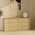 72” Modern 6 Drawer Dresser, Wide Chest of Drawers with Sculpted Fluted Front & Accent Recessed Handles, Doubles as 70” TV Stand